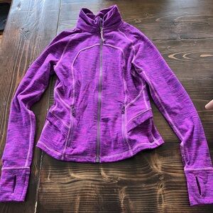 lululemon athletica Purple Zip-Up Bomber Jacket